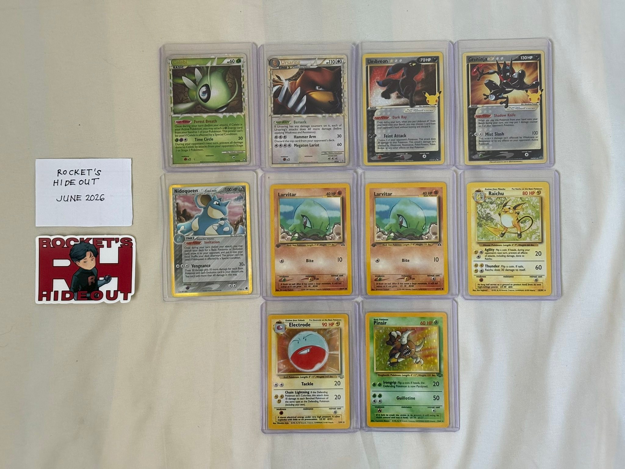 For sale: Japanese Pokémon cards including Yu Nagaba, Vintage ex
