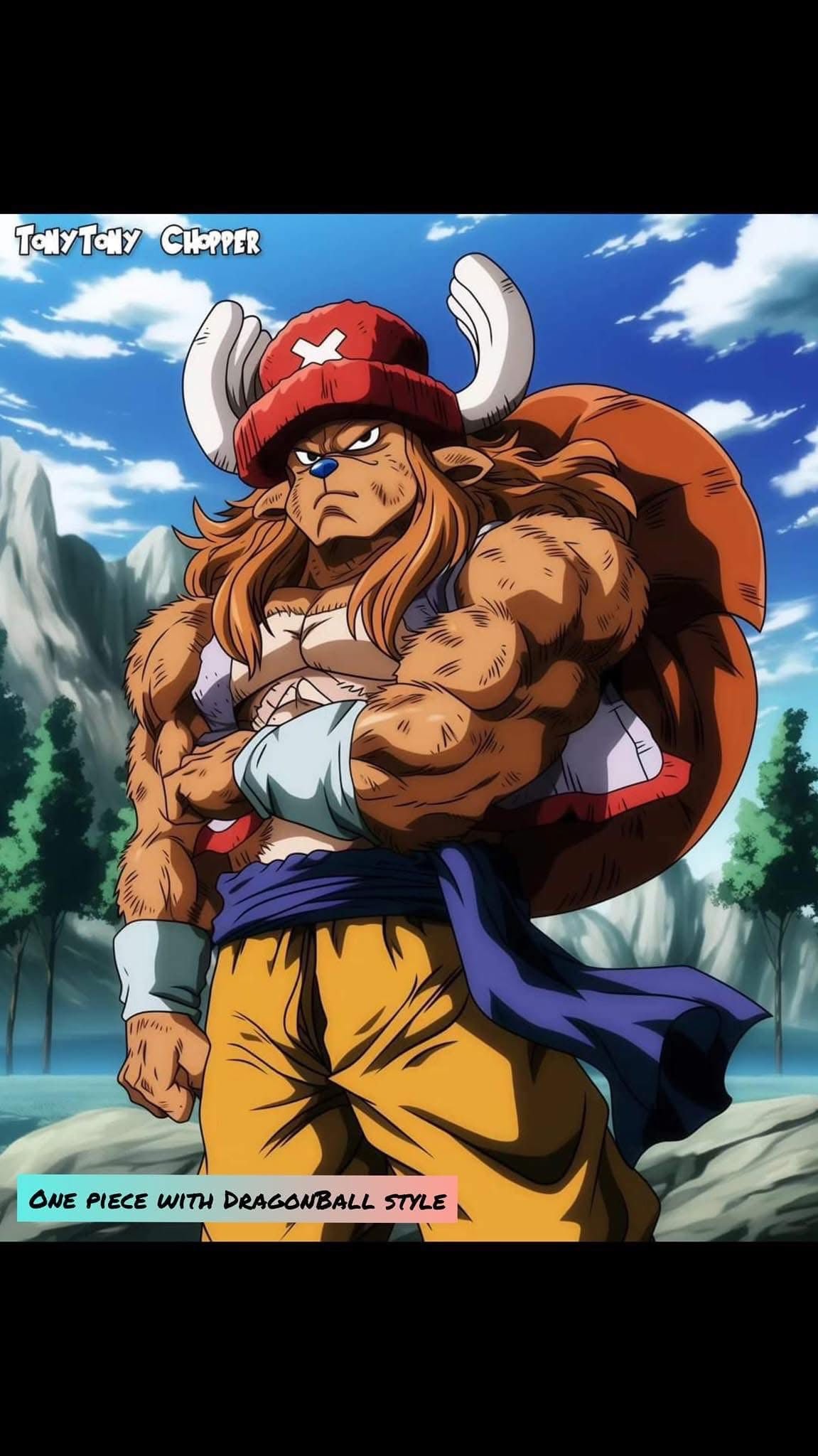 One Piece X Dragon Ball Style T애서T에y CHOPPER 마나니 ن チきまう