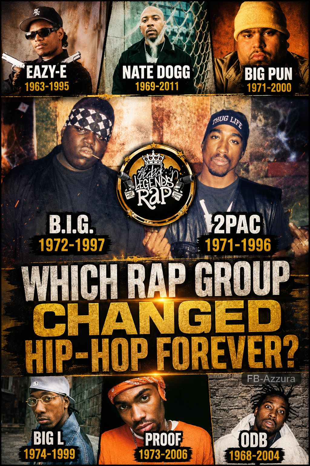 Hip-hop legends never fade. **2Pac, The Notorious B.I.G., Nas, DMX