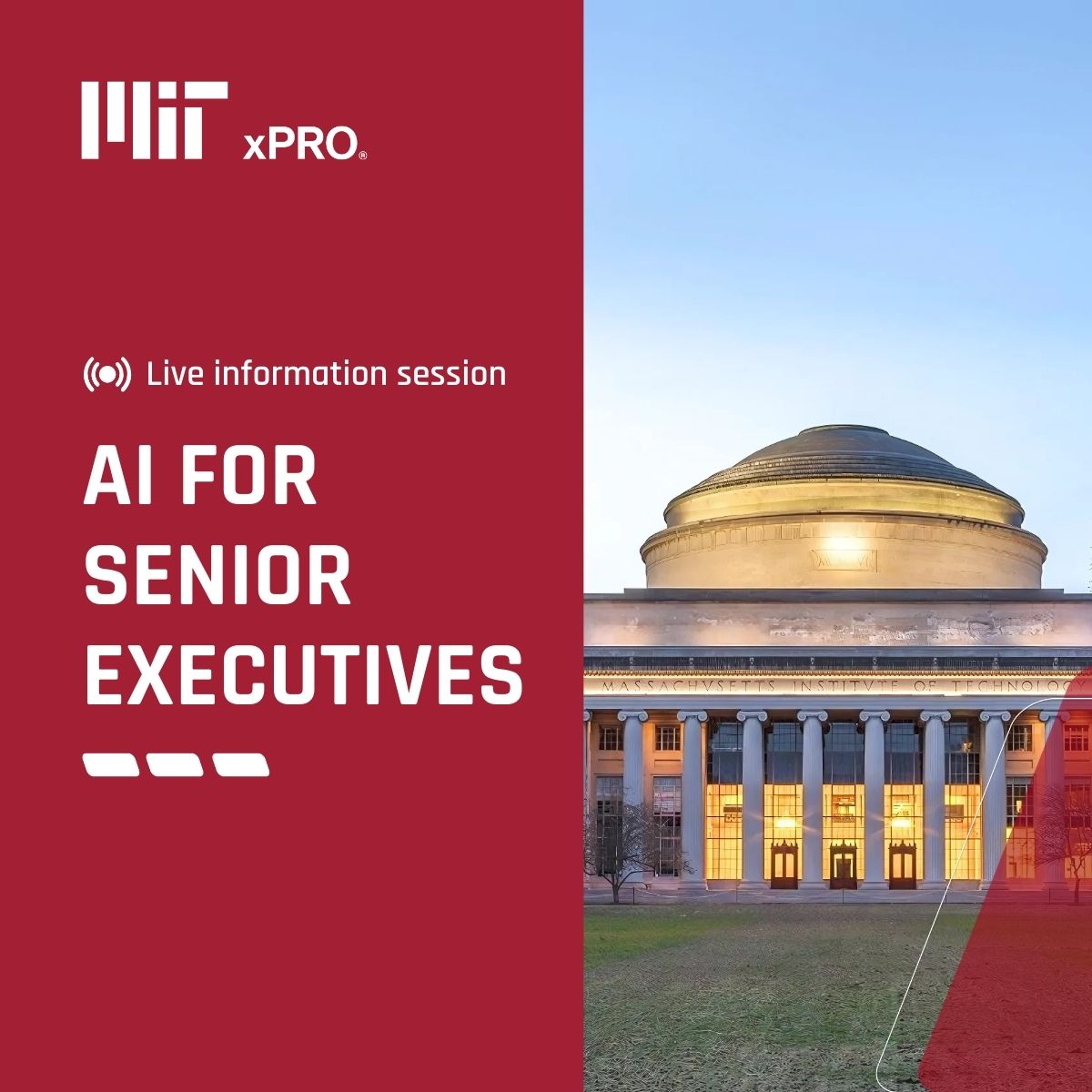 MIT XPRO - AI for Senior Executives