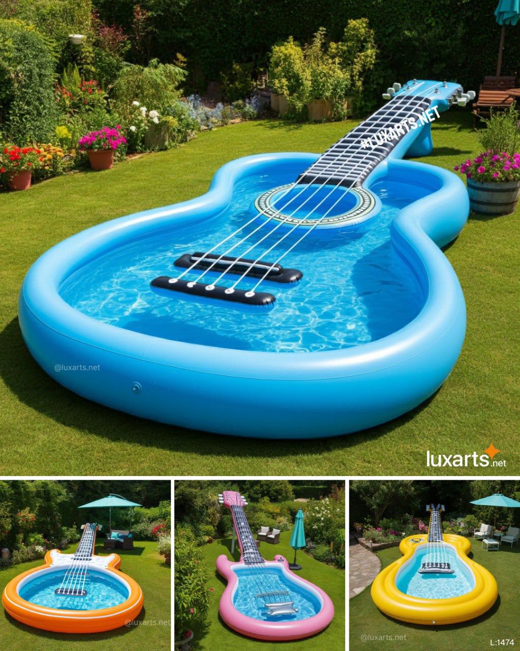 LuxArts - Guitar Pools ️ https://luxarts.net/inflatable-guitar-swimming ...