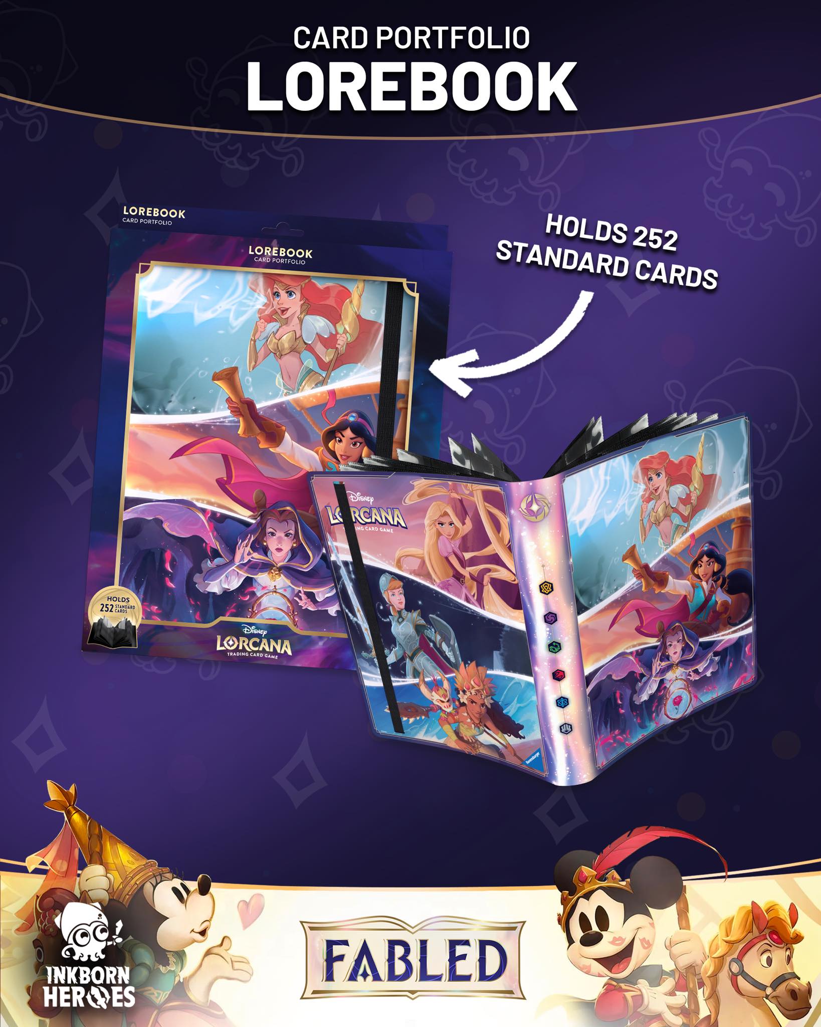 Disney Lorcana: Quest of Wonders Lorebook with Limited Edition
