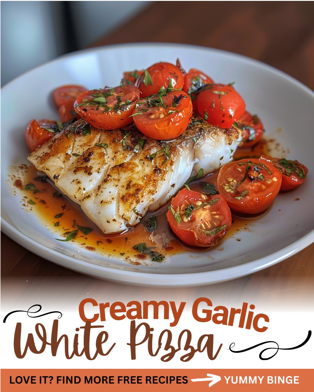 Yummy - Pan Fried Cod with Garlic Tomatoes Crispy Pan Fried Cod with ...