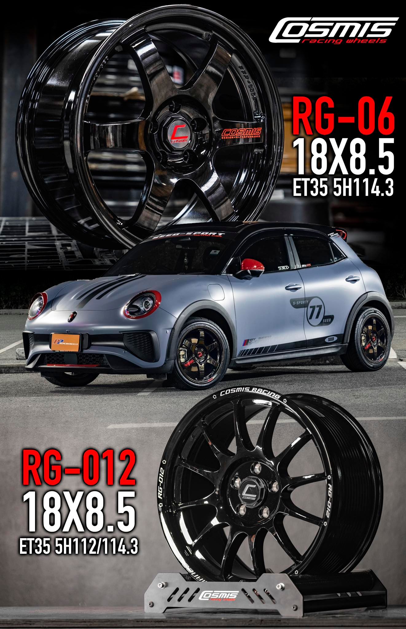 Cosmis - Cosmis RG-06 และ RG-012 สเปคสำหรับรถเก๋งขนาดกลาง-ใหญ่ และ SUV ...
