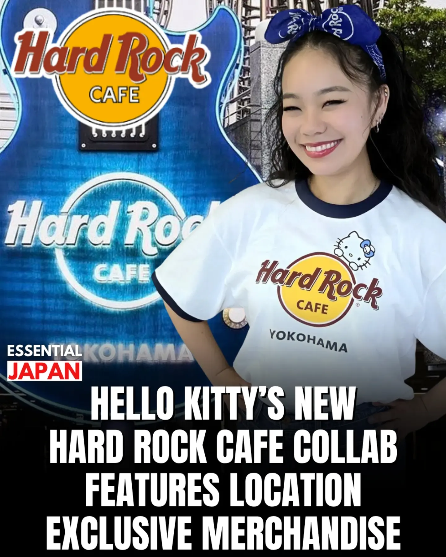 Sanrio's Hello Kitty has partnered with Hard Rock Cafe for a new