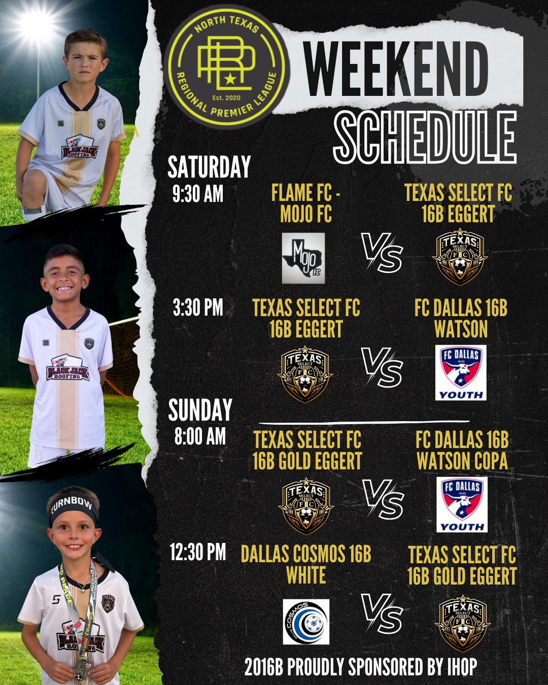 Texas - It's going to be a rainy few days and 2016 Boys have a busy ...