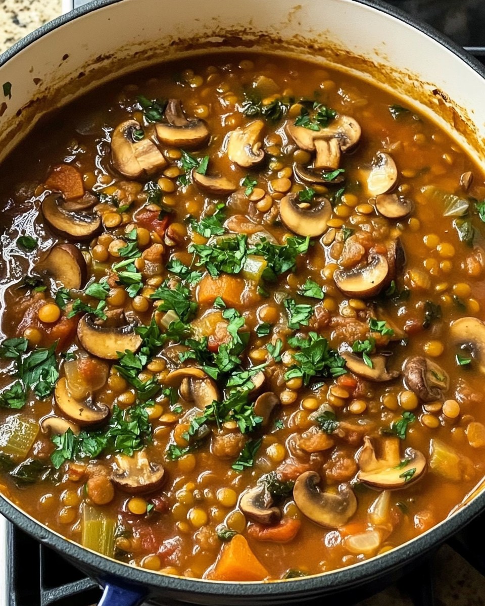Emily's - Comforting Vegan Lentil Mushroom Stew A timeless favorite ...