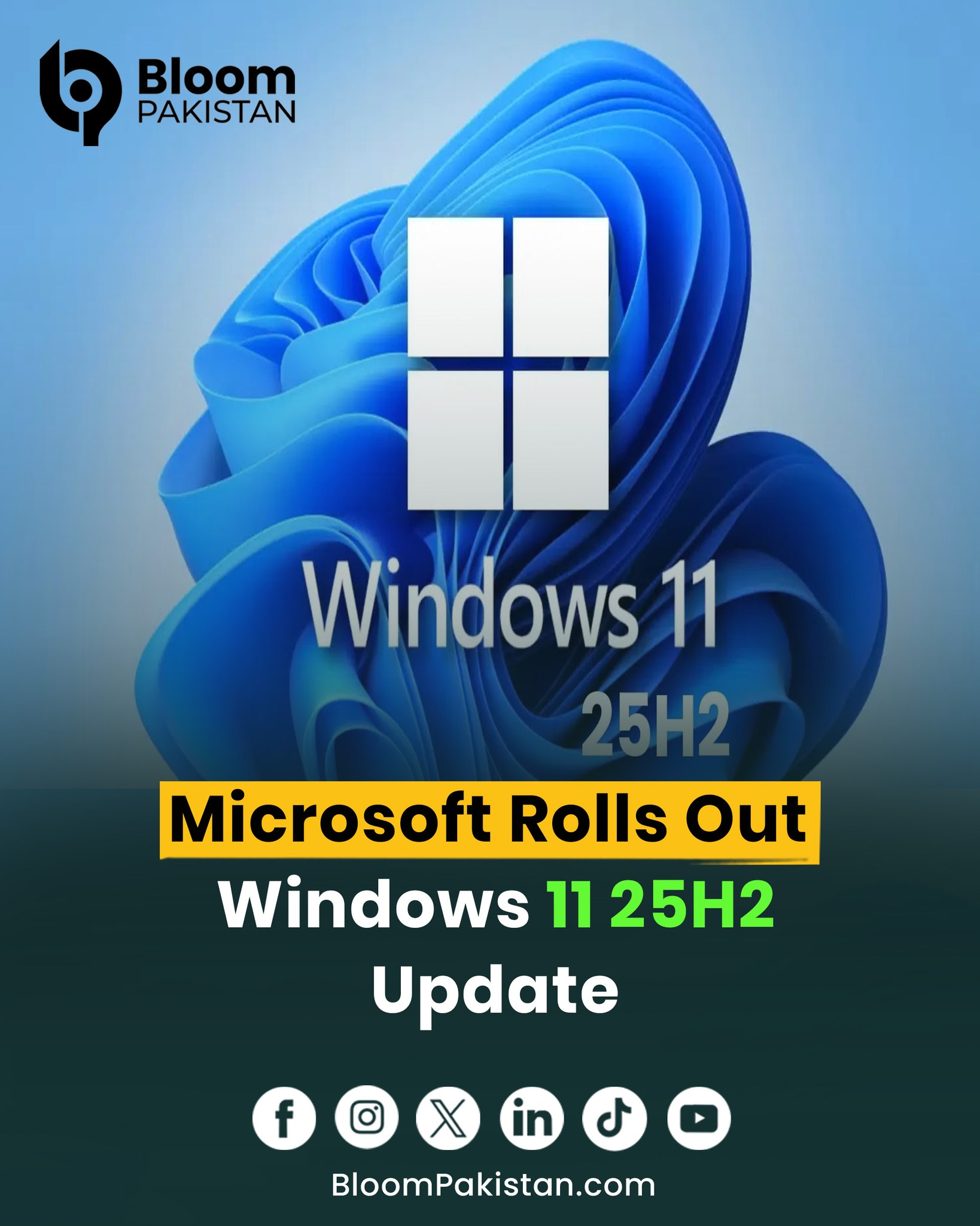 Bloom - Microsoft Rolls Out Windows 11 25H2 Update, First Major Release ...