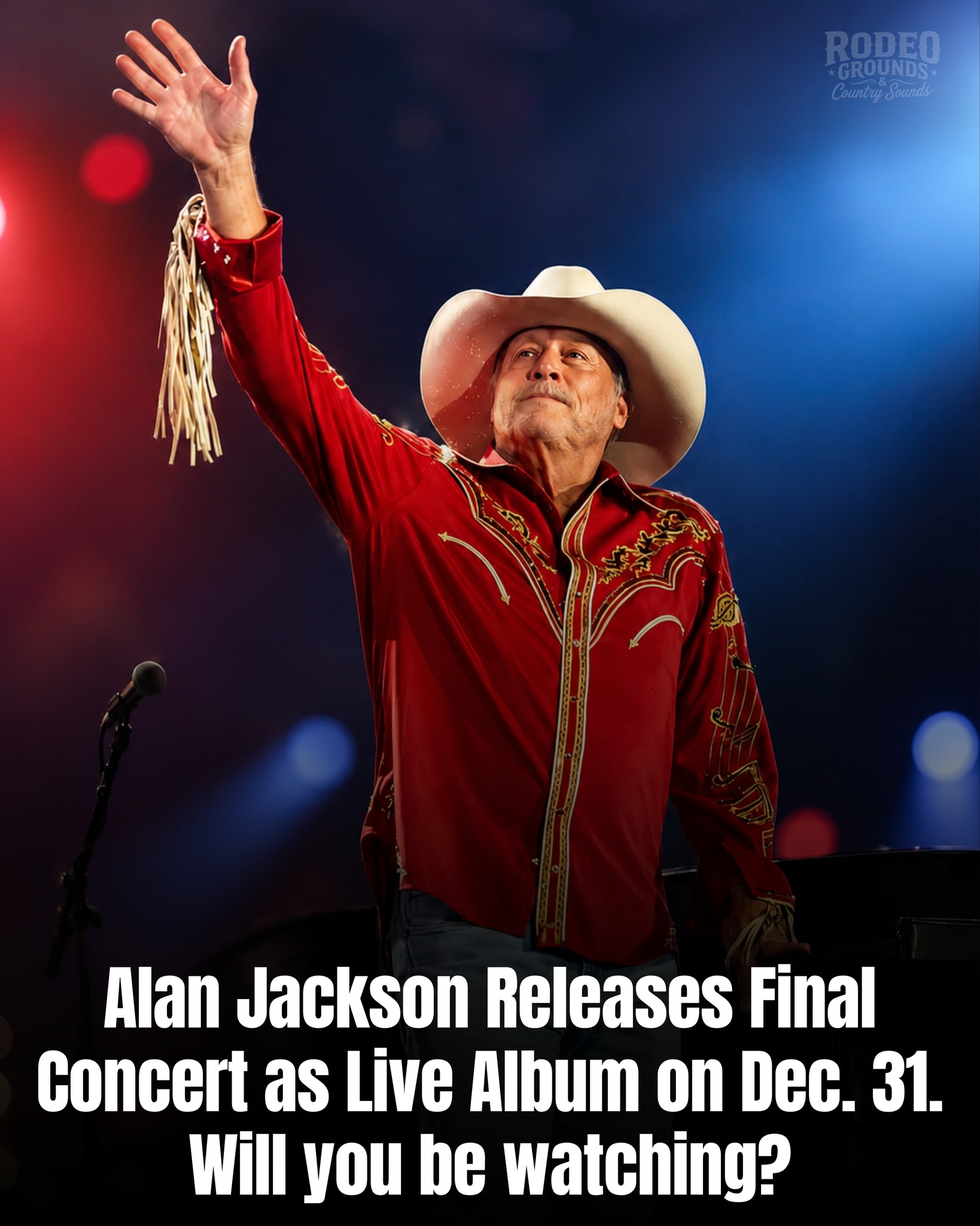 How do you say goodbye to a legend? 🥹 Alan Jackson will play his