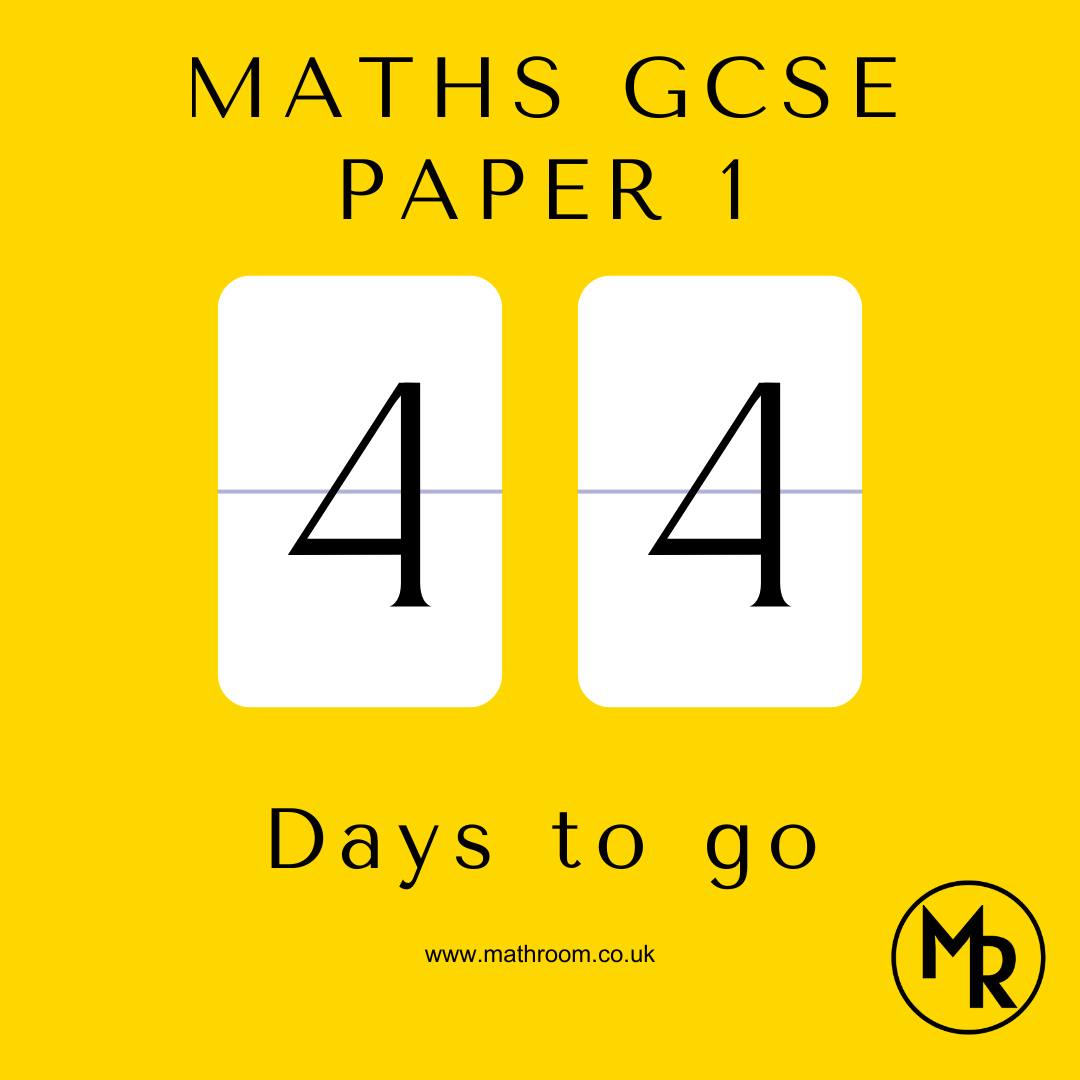 Math - 📢 GCSE Maths Paper 1 Countdown! ⏳📖 Stay on track with your ...