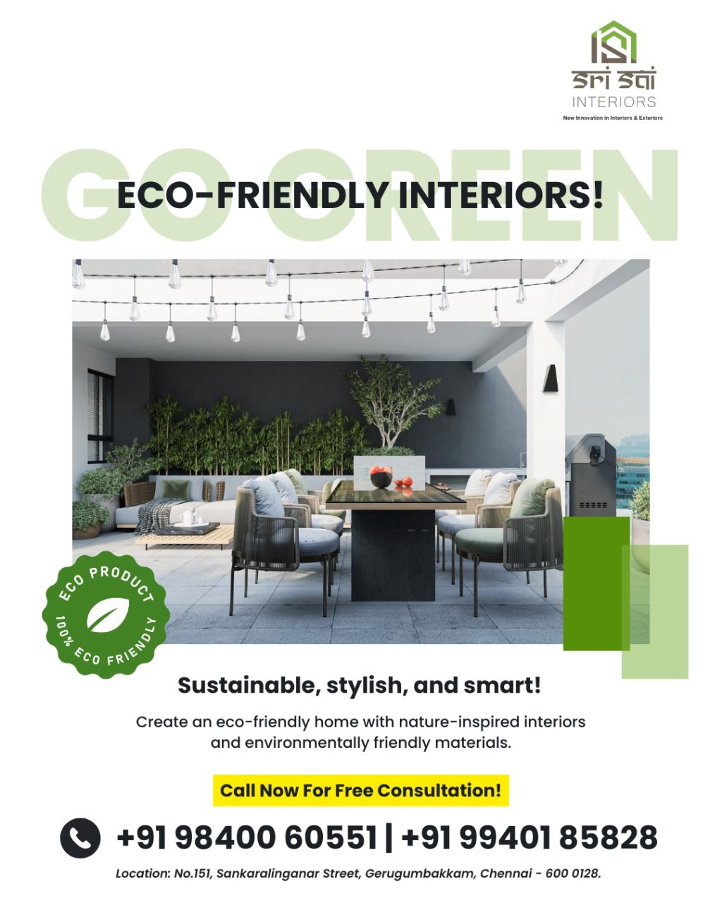 Sri - 🌿 Go Green with Eco-Friendly Interiors! 🍃🏡 Sustainable, stylish ...