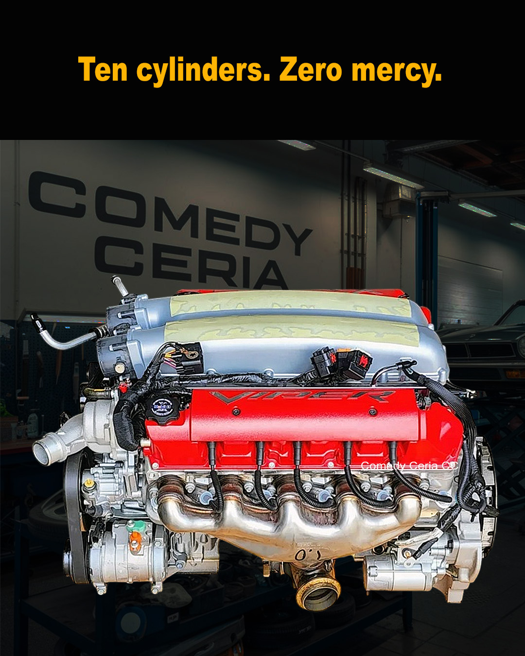 Comedy - 🔥 Ten cylinders. Zero mercy. 🔥 This Dodge Viper SRT-10 8.4L ...