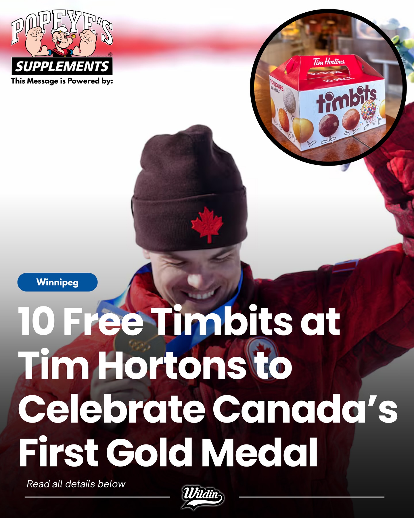Winnipeg - Tim Hortons is giving away a free 10-pack of Timbits through ...