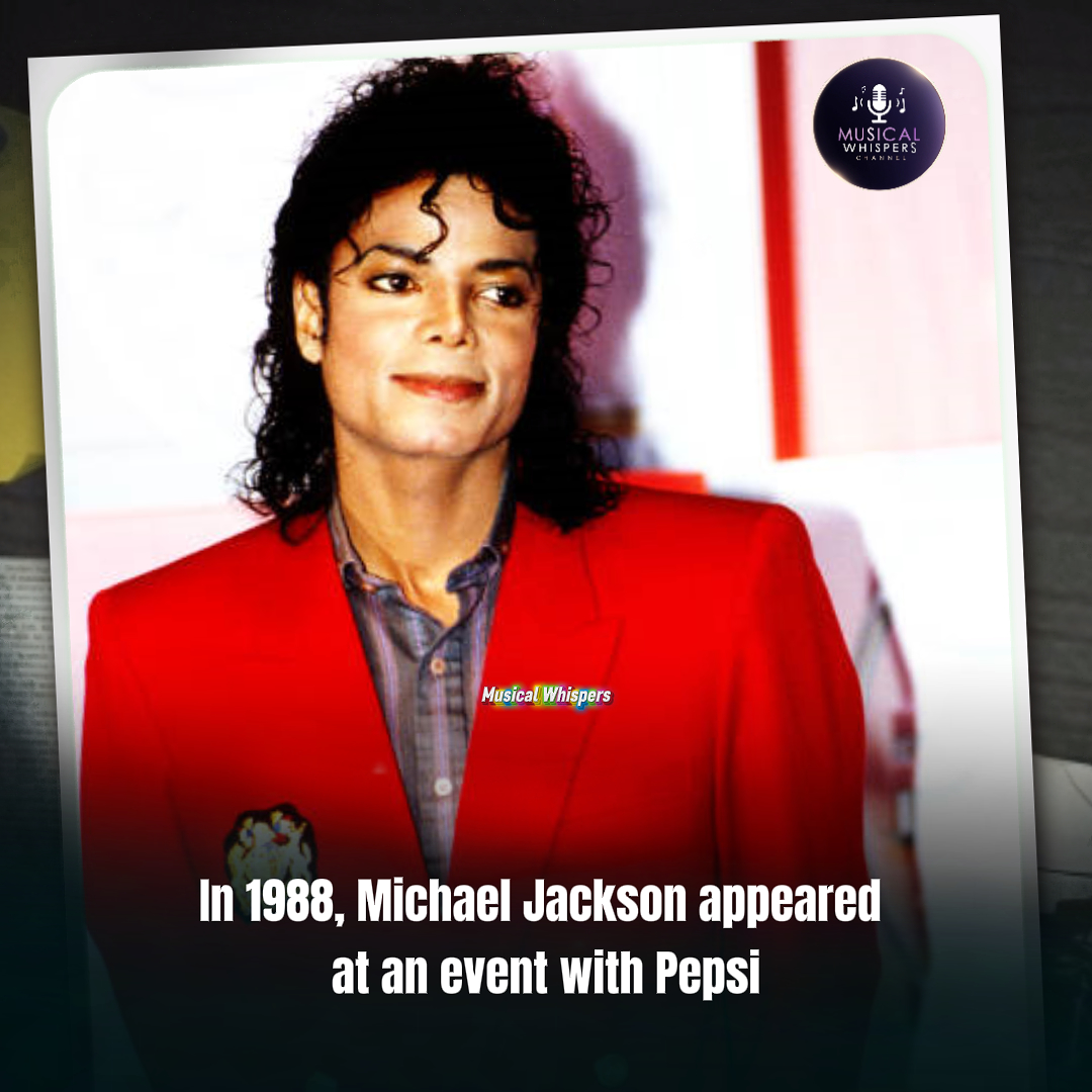 In 1988, Michael Jackson appeared at an event with Pepsi. However