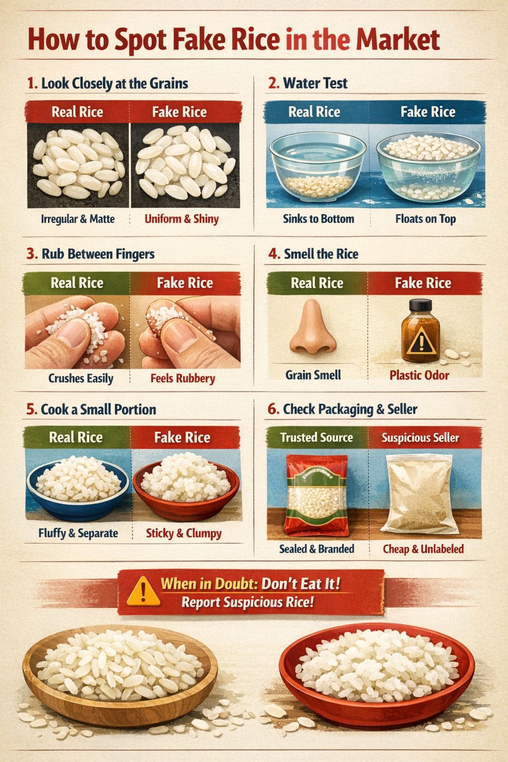 Learn - Fake rice exists. Knowing how to spot it can protect your ...