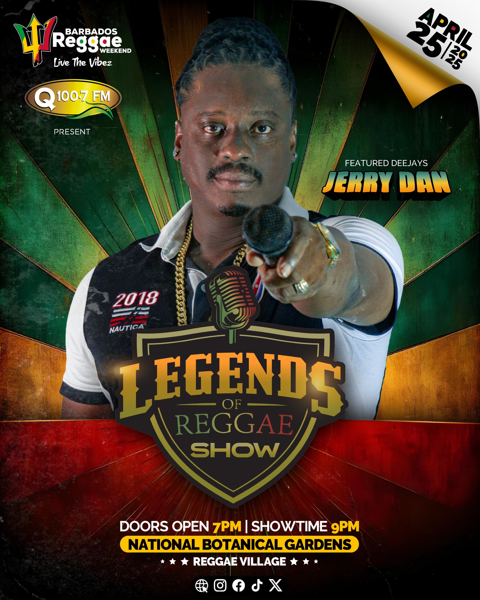 Live the Vibez with Jerry Dan on the ones and twos at the Legends 