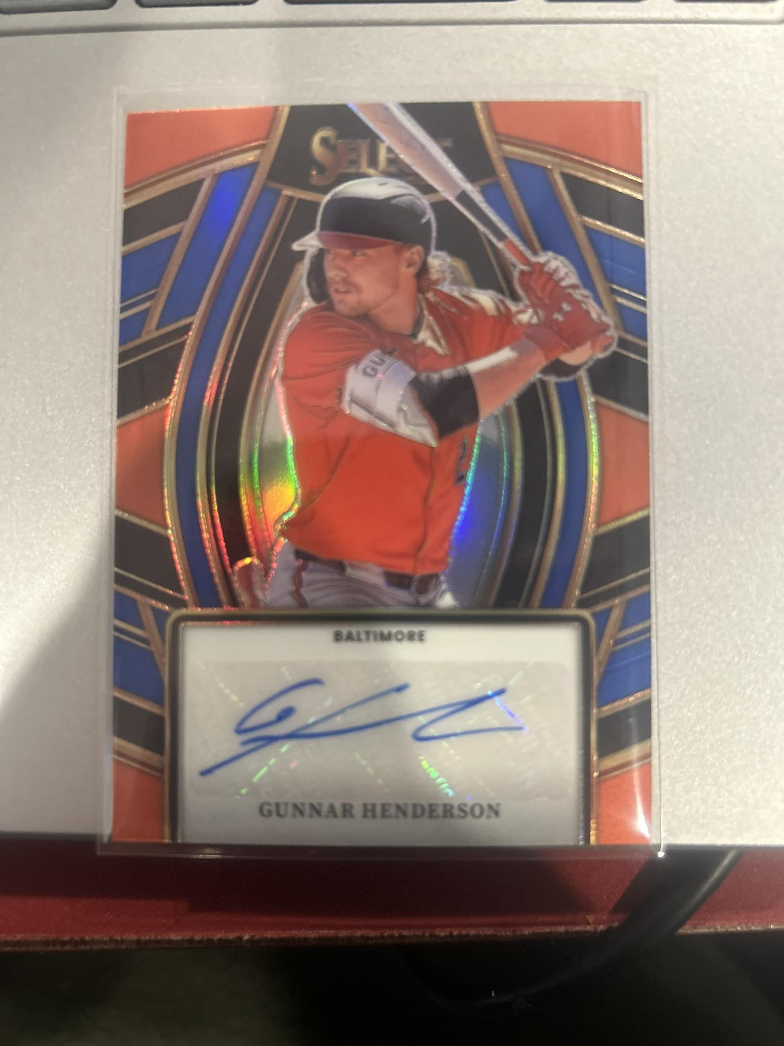 2025 Topps Heritage gold relic of Gunnar Henderson