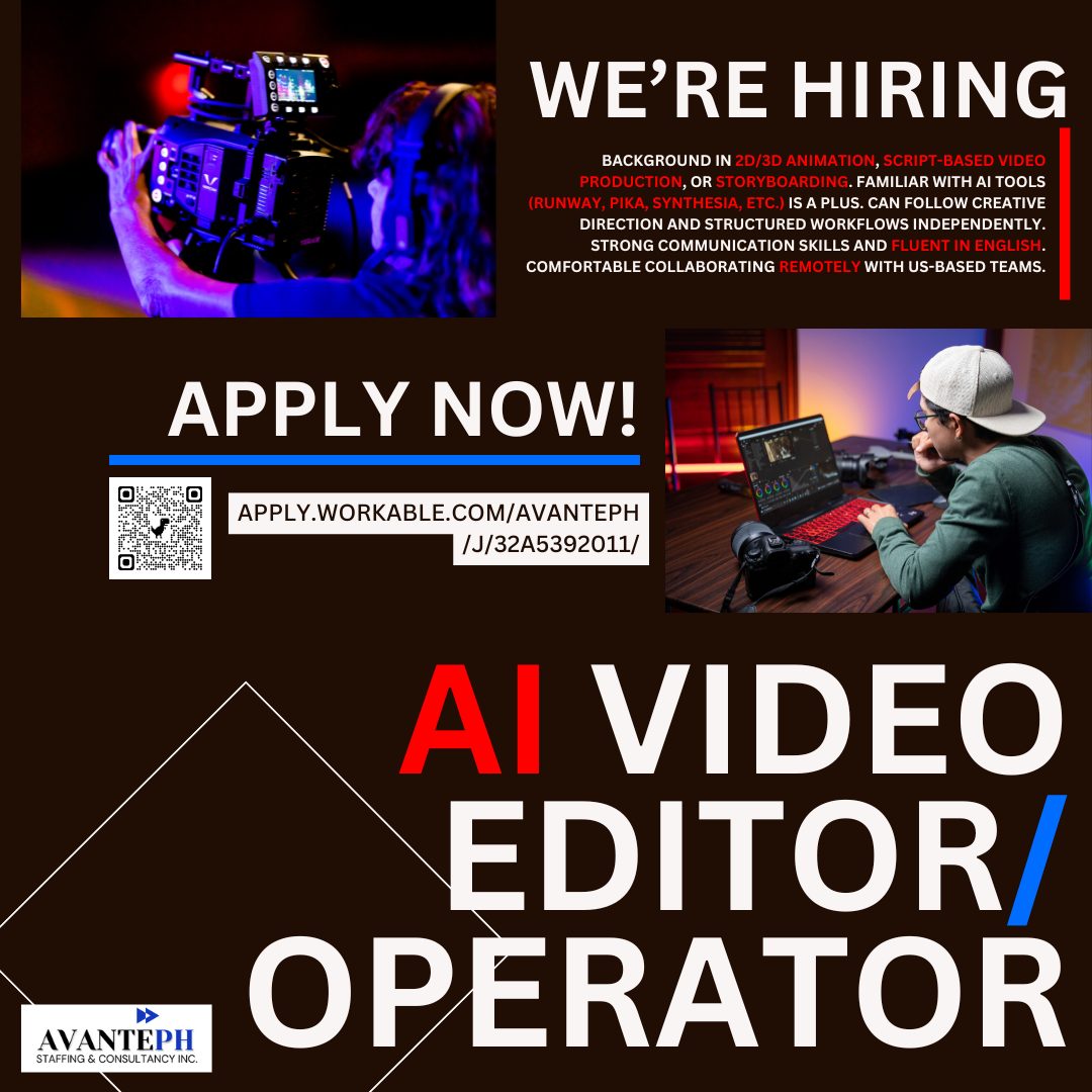 Avanteph - 🚀 We're Looking for AI Video Operators & Editors! 🚀 Our US ...