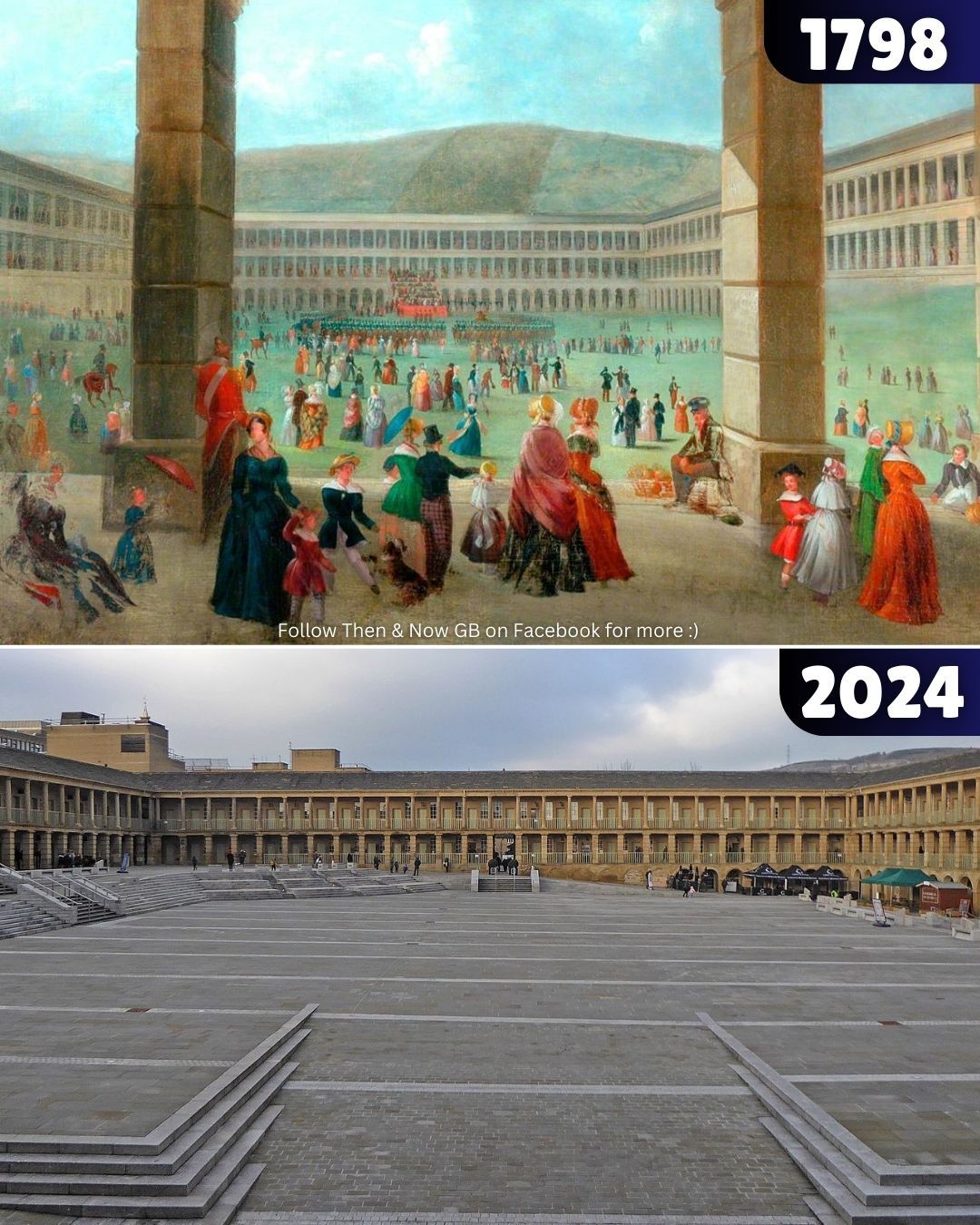 The Piece Hall in Halifax is the only 18th century cloth hall