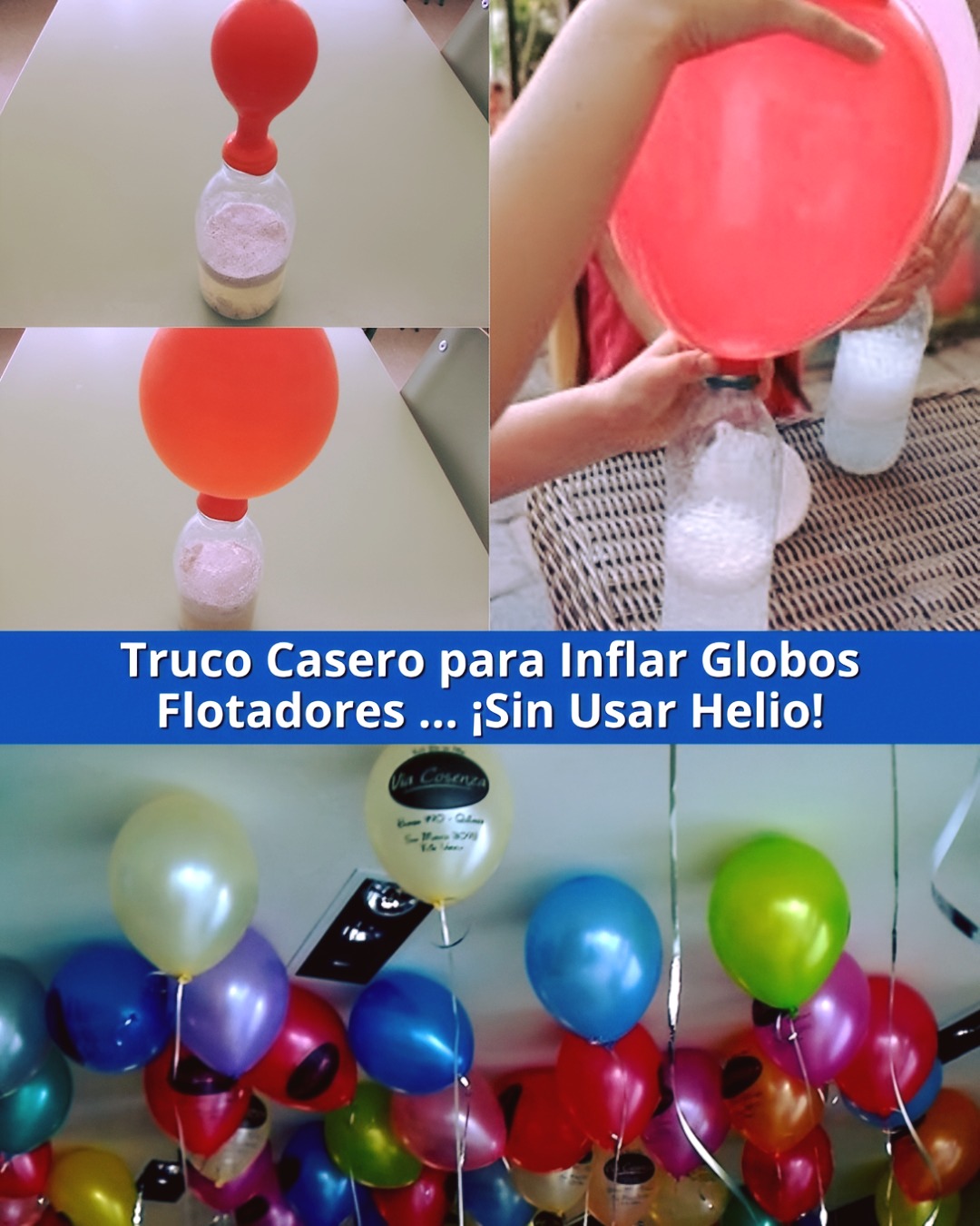 Recetas - Truco Casero para Inflar Globos Flotadores… ¡Sin Usar Helio ...