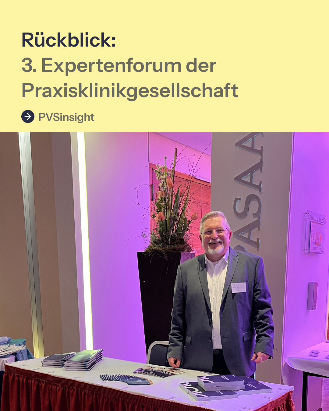 PVS - Am vergangenen Wochenende haben unser Leiter der Honorarabteilung ...