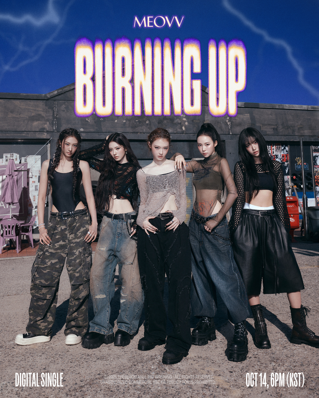 Digital Single 'BURNING UP' 2025.10.14 6PM (KST) TITLE POSTER PRE