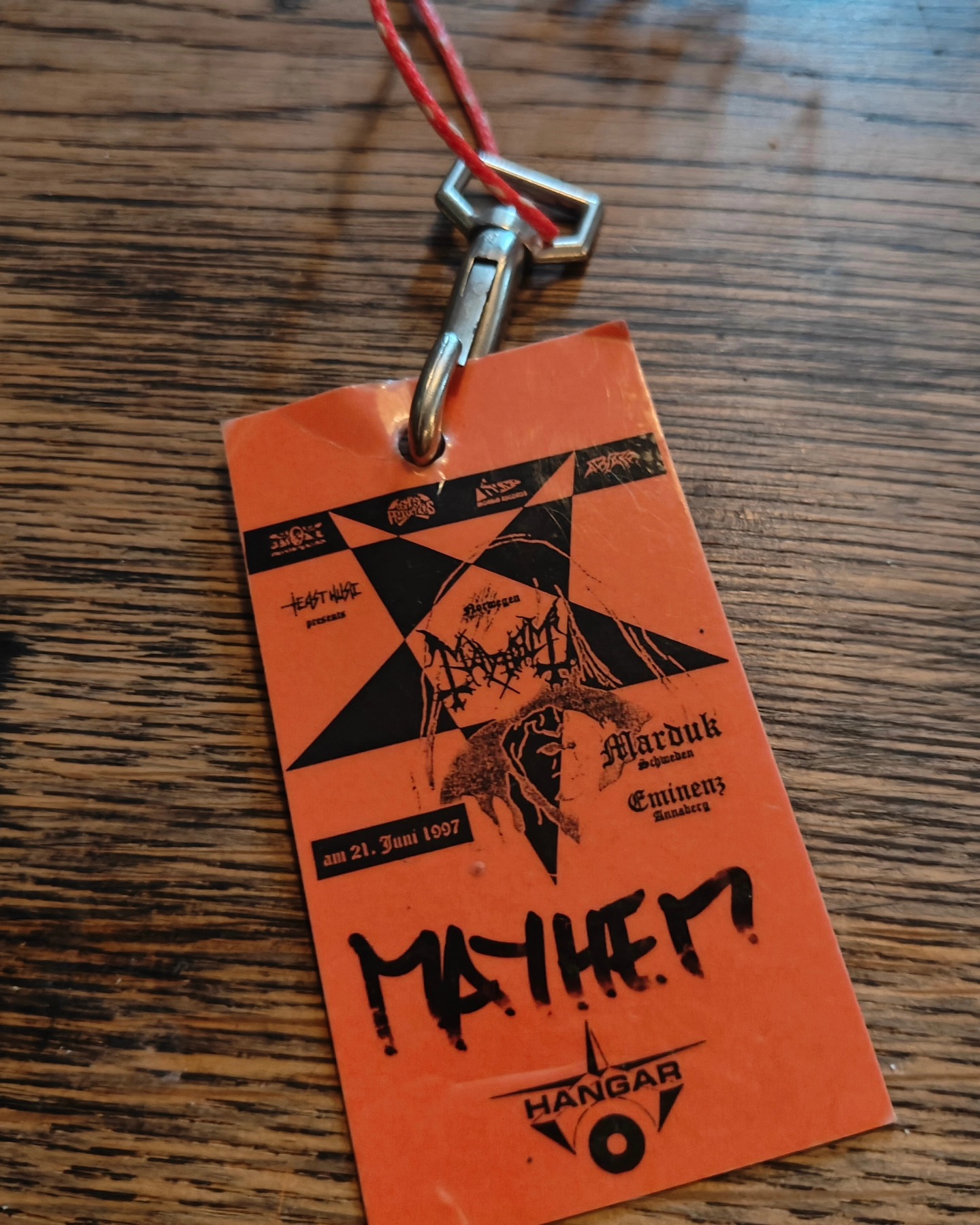 MANIAC MAYHEM IN BISCHOFSWERDA, GERMANY, JUNE 1997 this was the