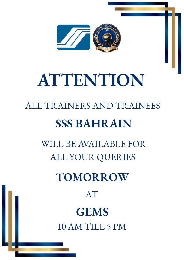 GEMS - 📢 ATTENTION GEMS Trainers & Trainees We are pleased to announce ...