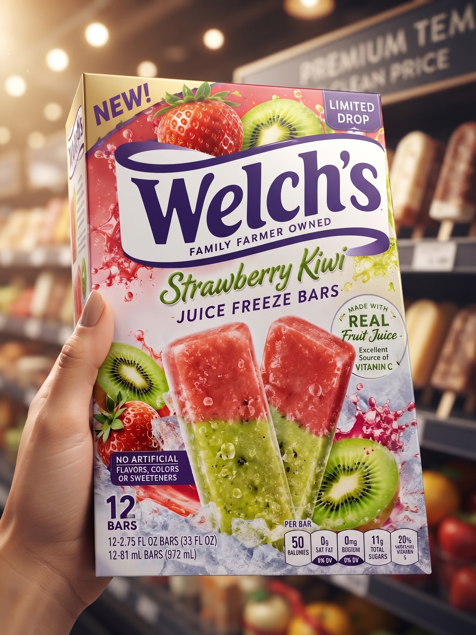 Bring the frozen fun with Ocean Spray White Cran Strawberry in the