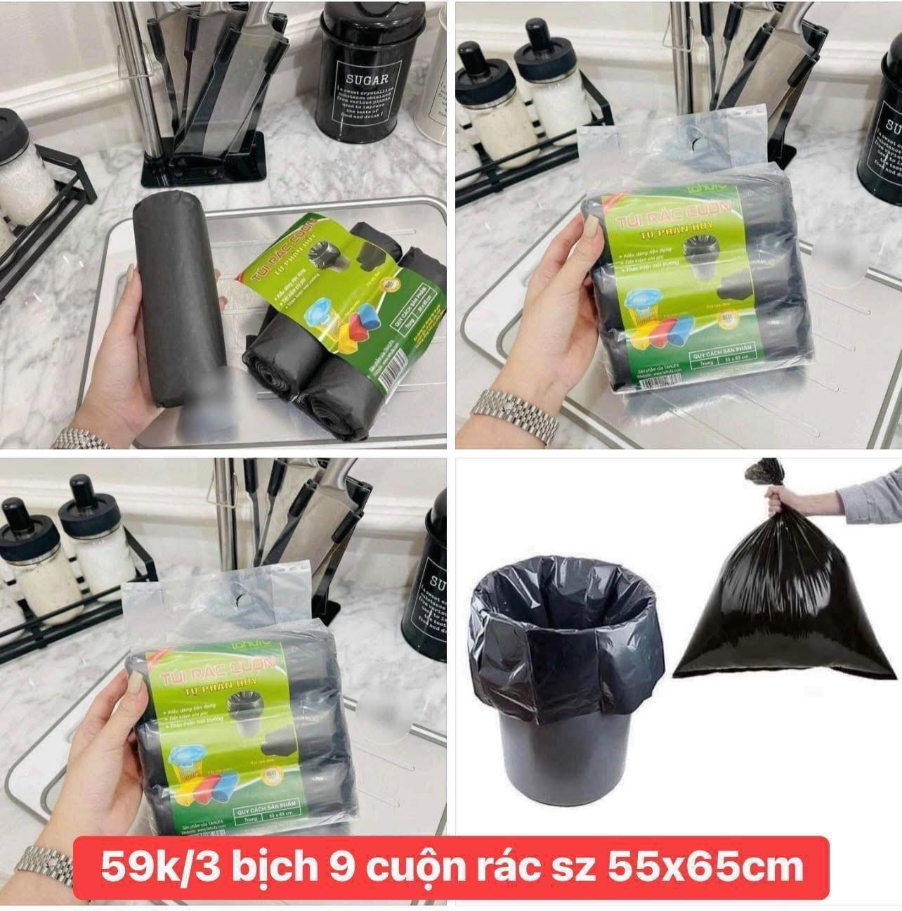 Sắm - SET TÚI RÁC 3 CUỘN TỰ PHÂN HUỶ 🔝Siêu tiết kiệm -> BẢO VỆ MÔI ...