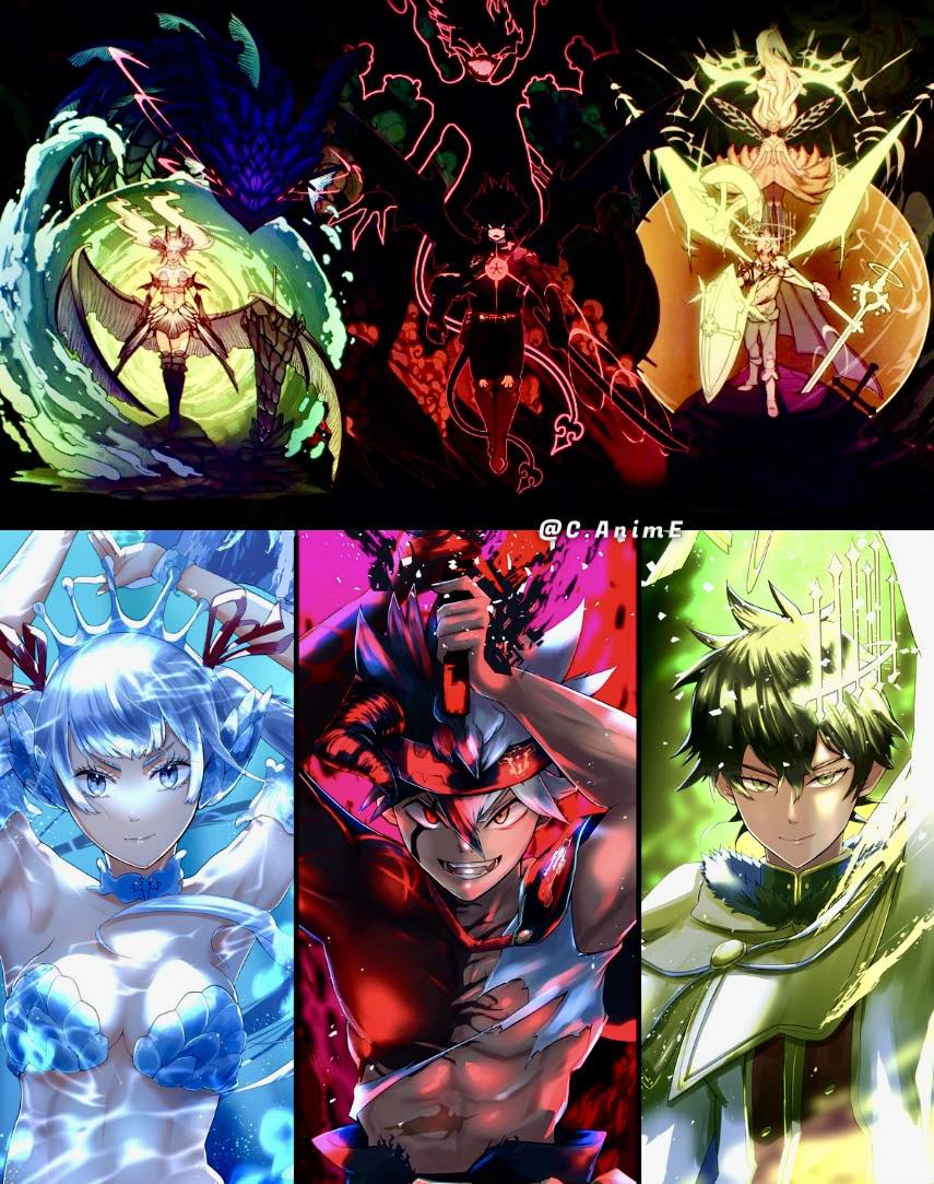 Black Clover Monster Trio🌊😈🌬️ #blackclover