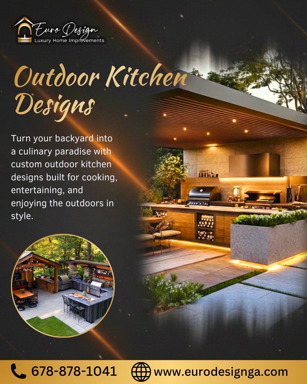 Euro Design - Turn your backyard into a culinary paradise.... | Facebook