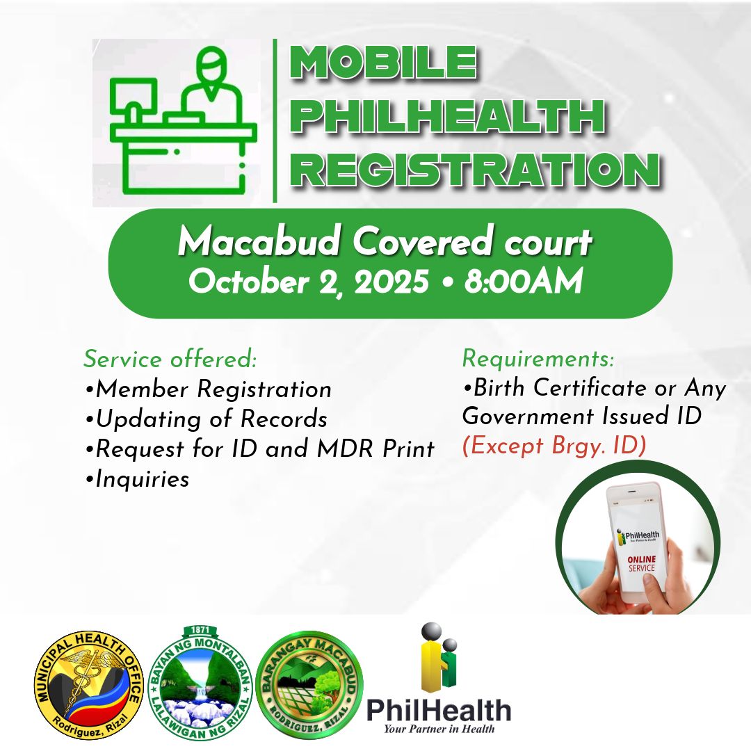 PHILHEALTH APPLICATION... - Macabud Public Information Office | Facebook