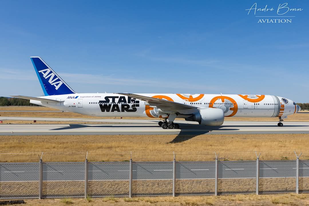 Throwback to the ANA Star Wars BB-8 livery on the Boeing 777 in
