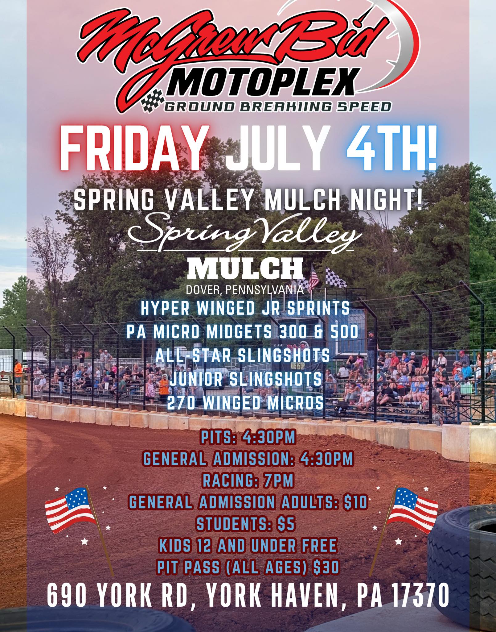McGrewBid - Today, Friday July 4th🇺🇸 Spring Valley Mulch Night ...