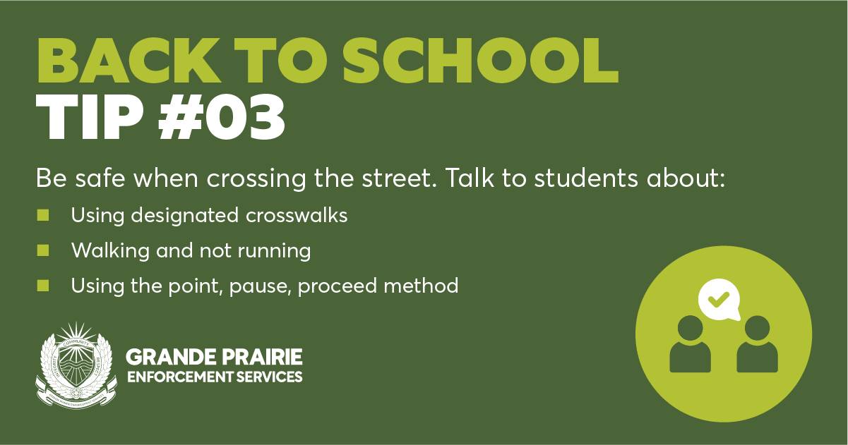 As students head back to... - Grande Prairie Police Service | Facebook
