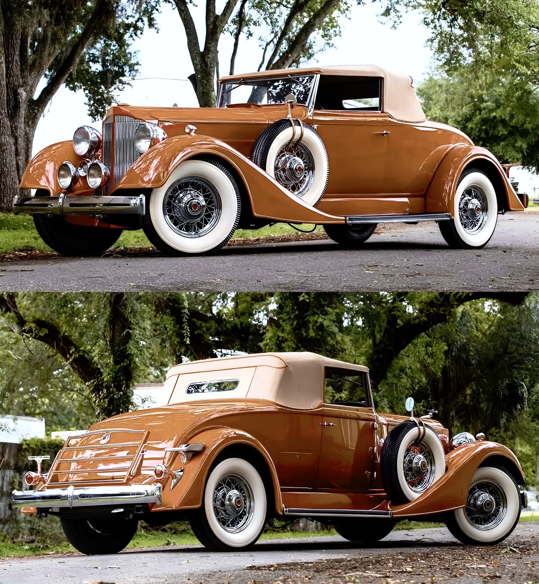 1934 packard roadster classic car
