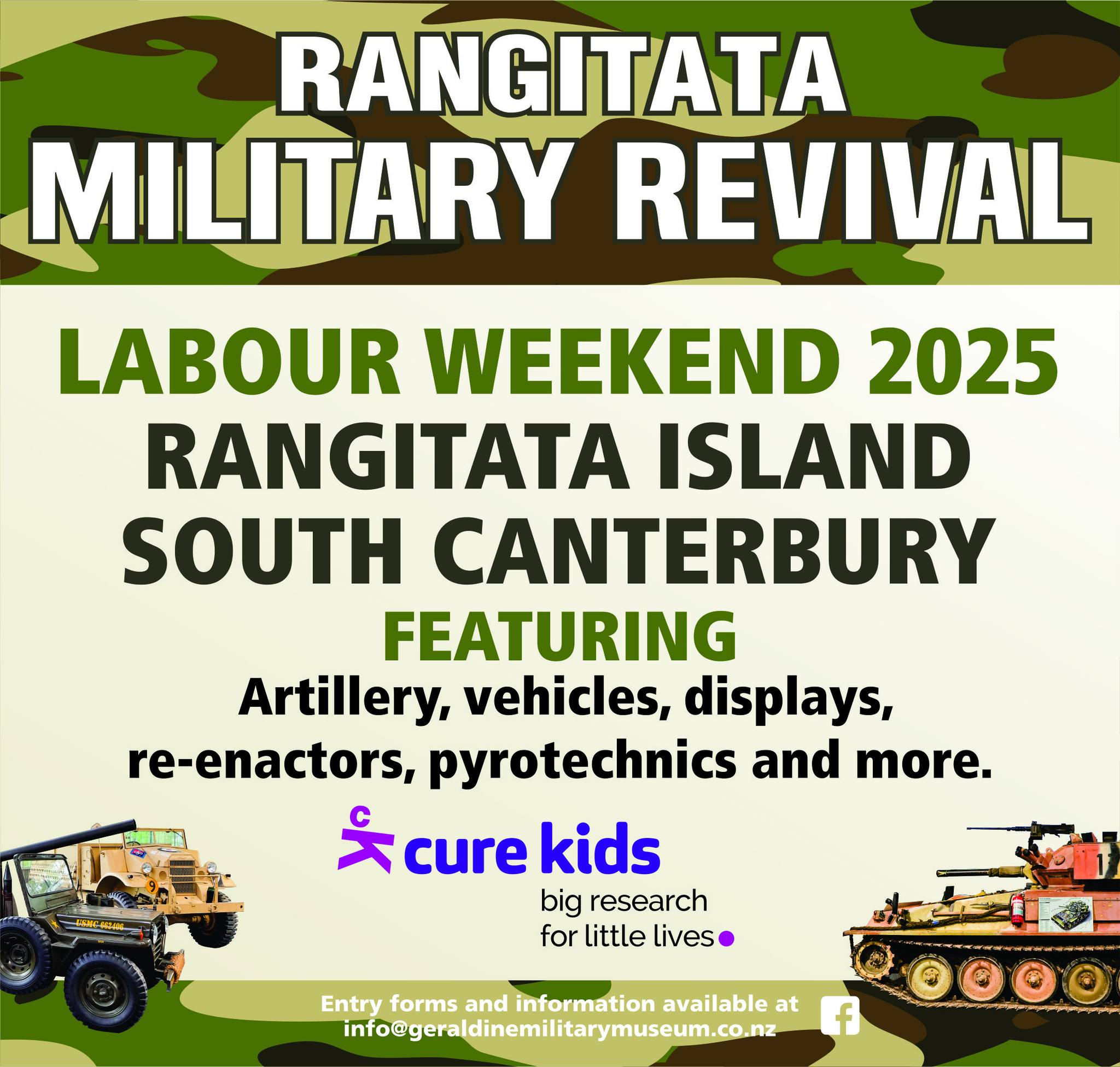 Geraldine - 🇳🇿 Rangitata Military Revival – Labour Weekend 2025! Get ...