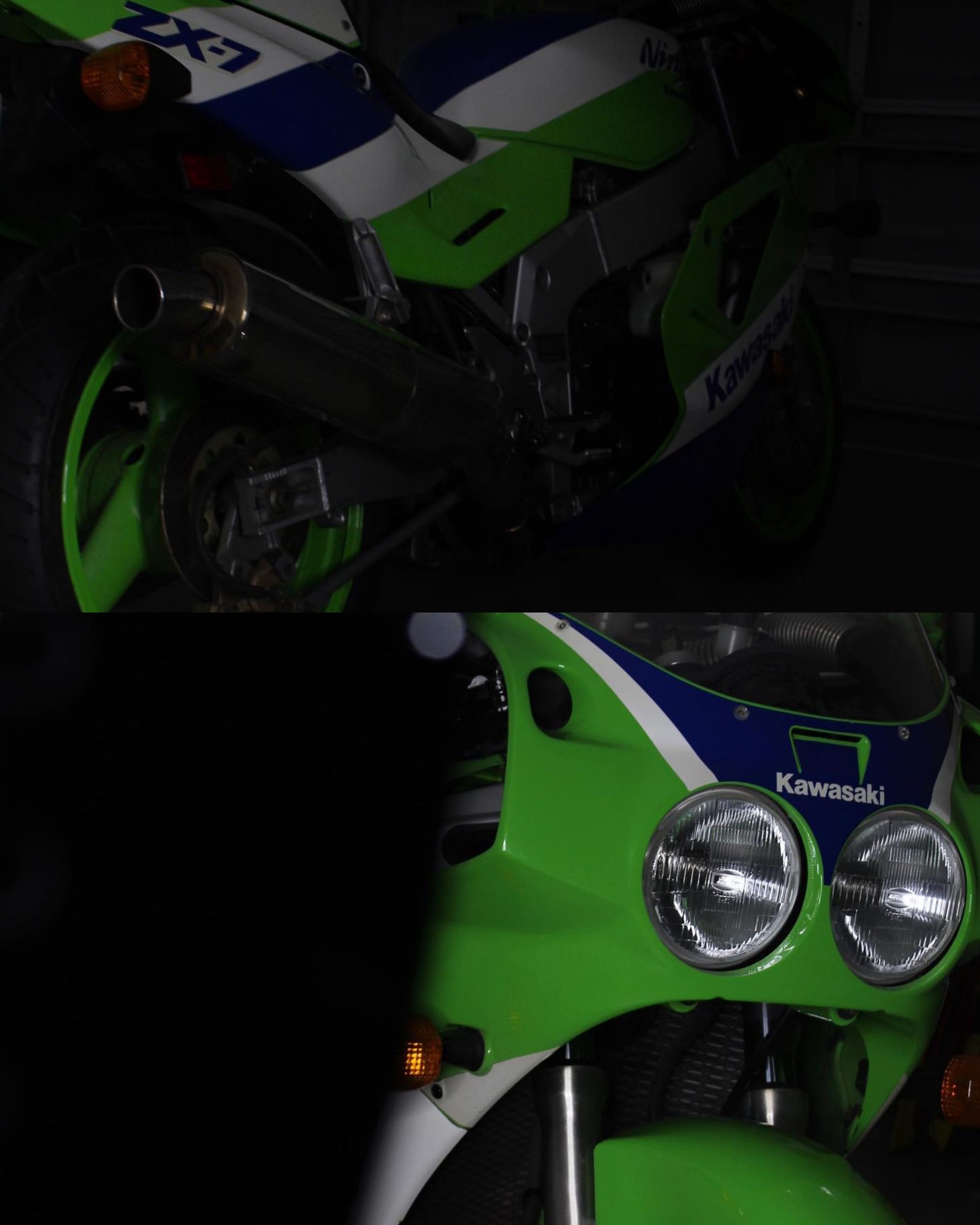 The Kawasaki ZX-7 represents the raw side of 90s performance—heavy