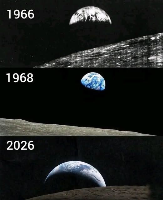 First photos of Earth from space in 1966 and 1968