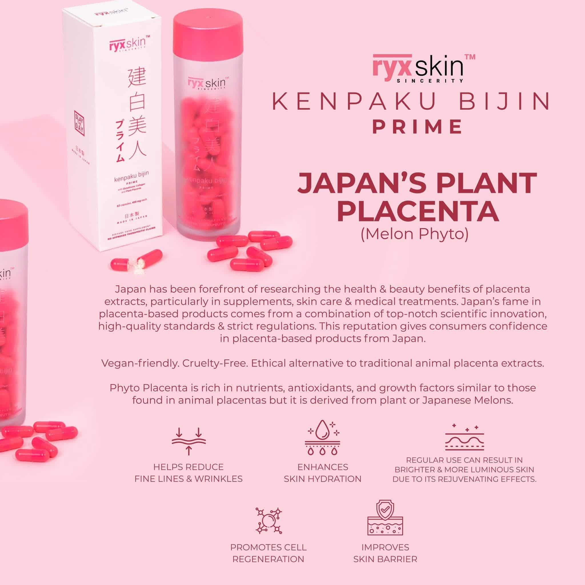 Kenpaku Bijin • Organic Glutathione 🎌 Collagen • Vitamin C • Glutathione Manufactured in Japan ❤️ #FDA #GMP #Japan #RyxSkincerity