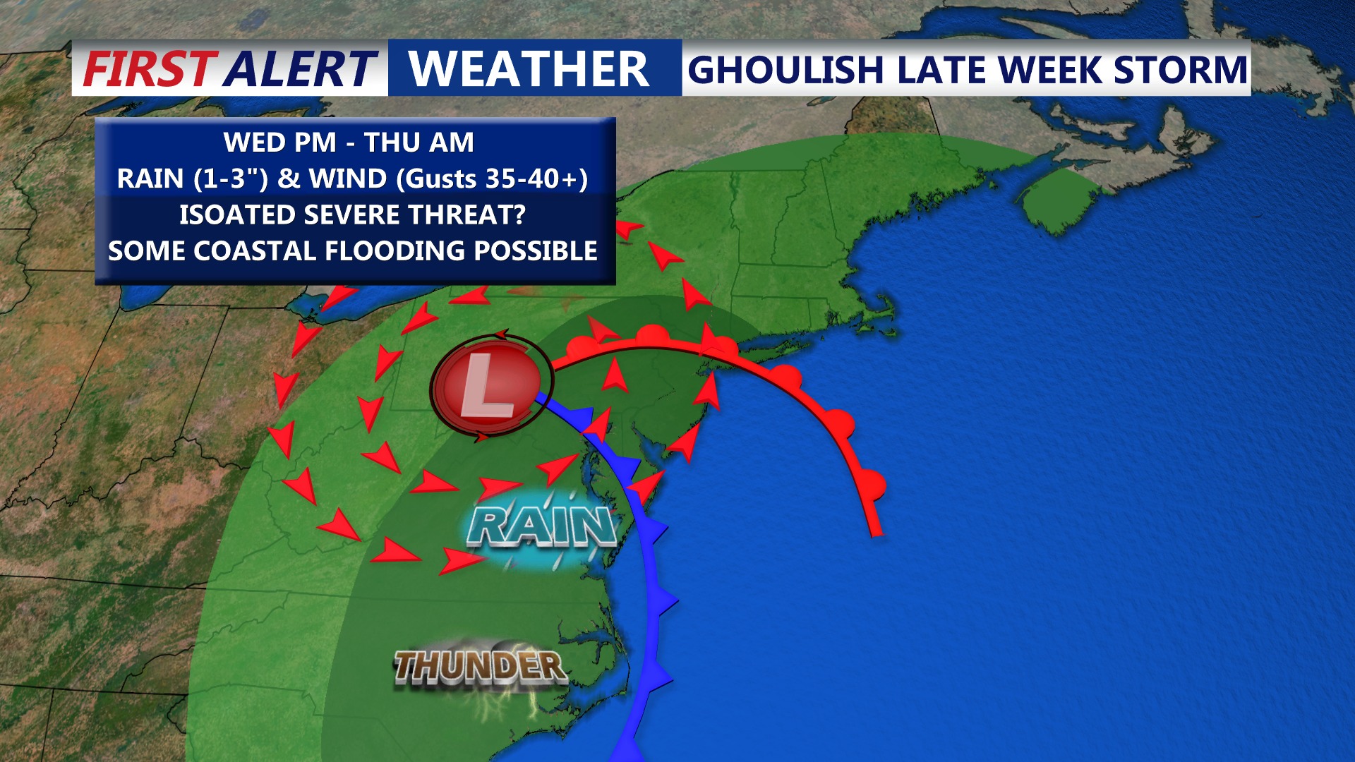 CoastTV - A developing coastal low off the Carolinas is set to bring ...