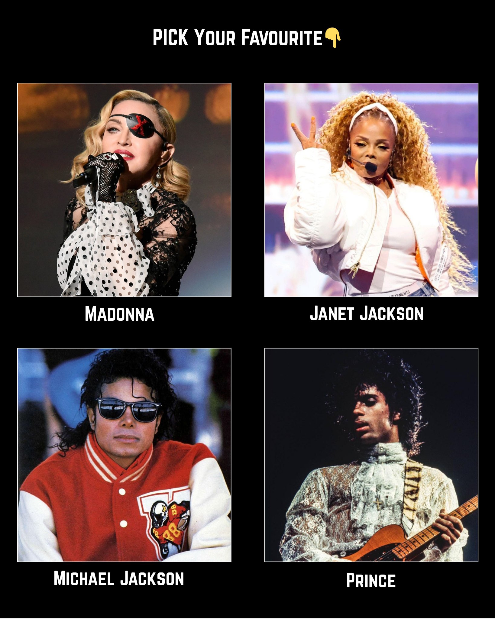 It's amazing that Prince, Madonna, and Michael Jackson were all
