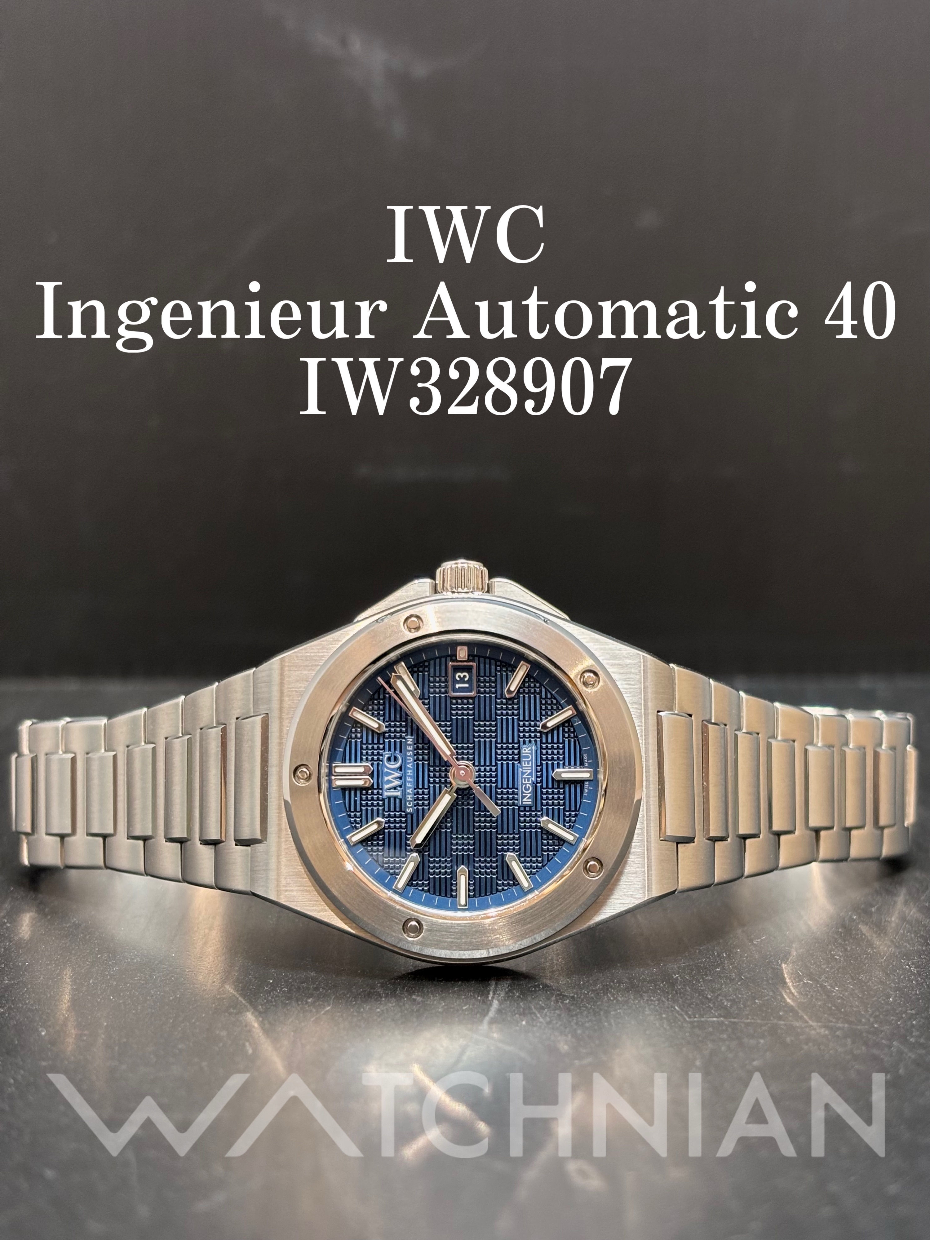 WATCHNIAN GINZA— #IWC 【IWC Ingenieur Automatic 40 IW328907】 SCN