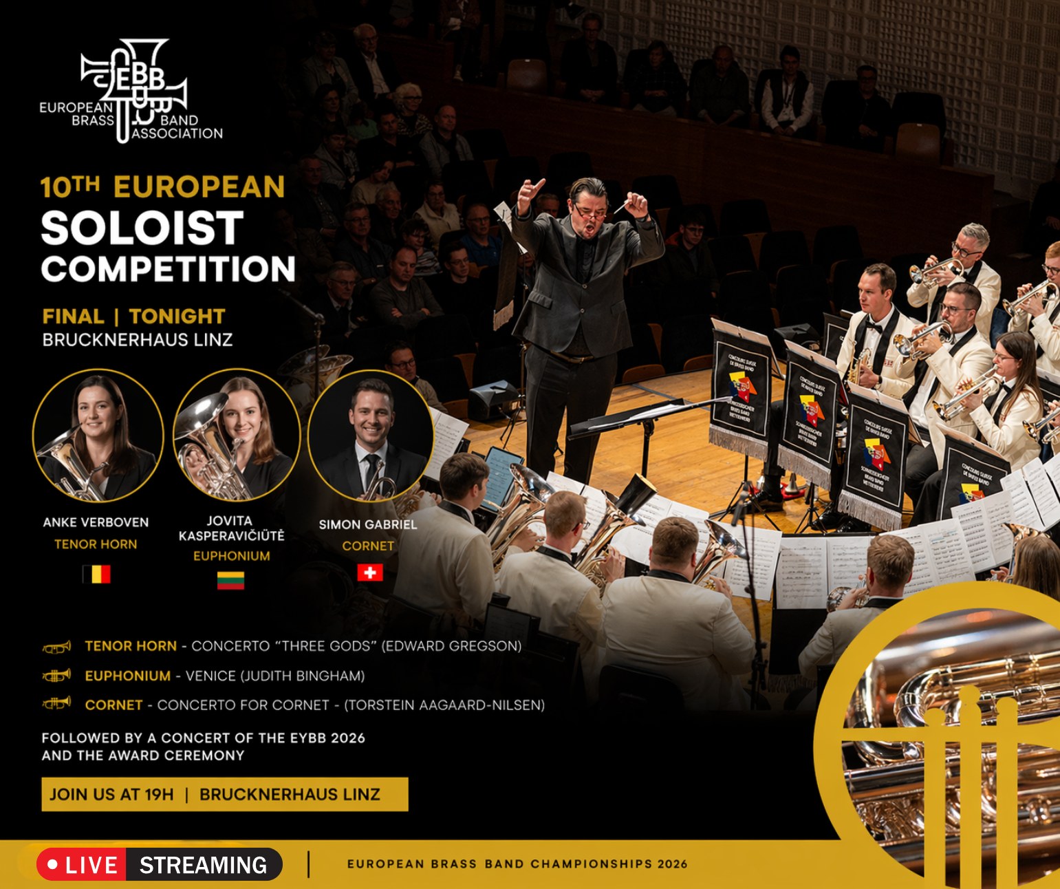 European Brass Band Championships 2026 livestream