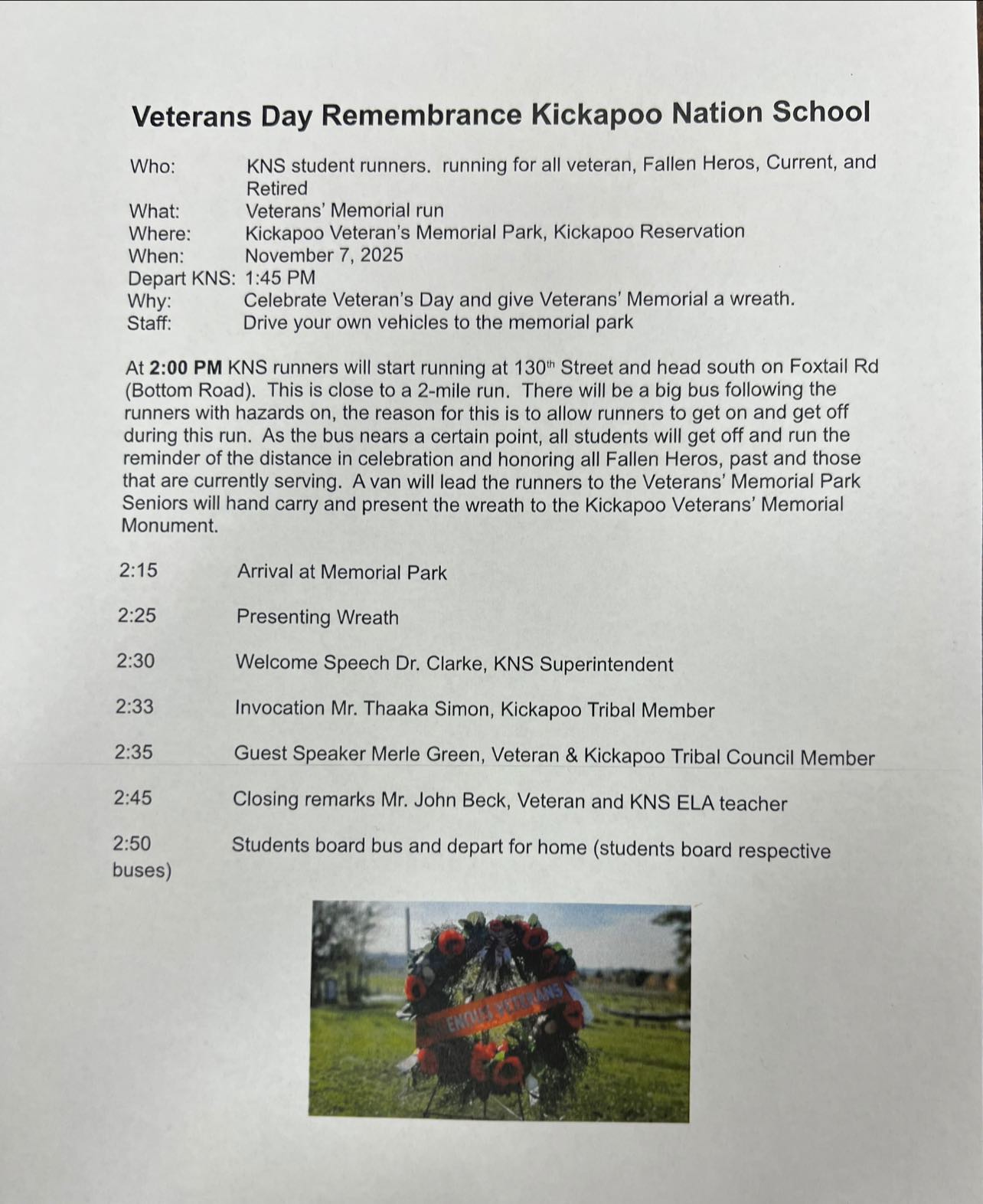 Today, November 7, 2025. 🪖🎖️🫡 - Kickapoo Tribe in Kansas | Facebook