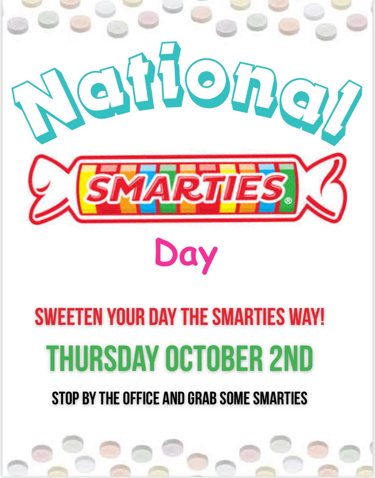 🎉 It’s National Smarties Day and... - Sunset Ridge RV Resort | Facebook