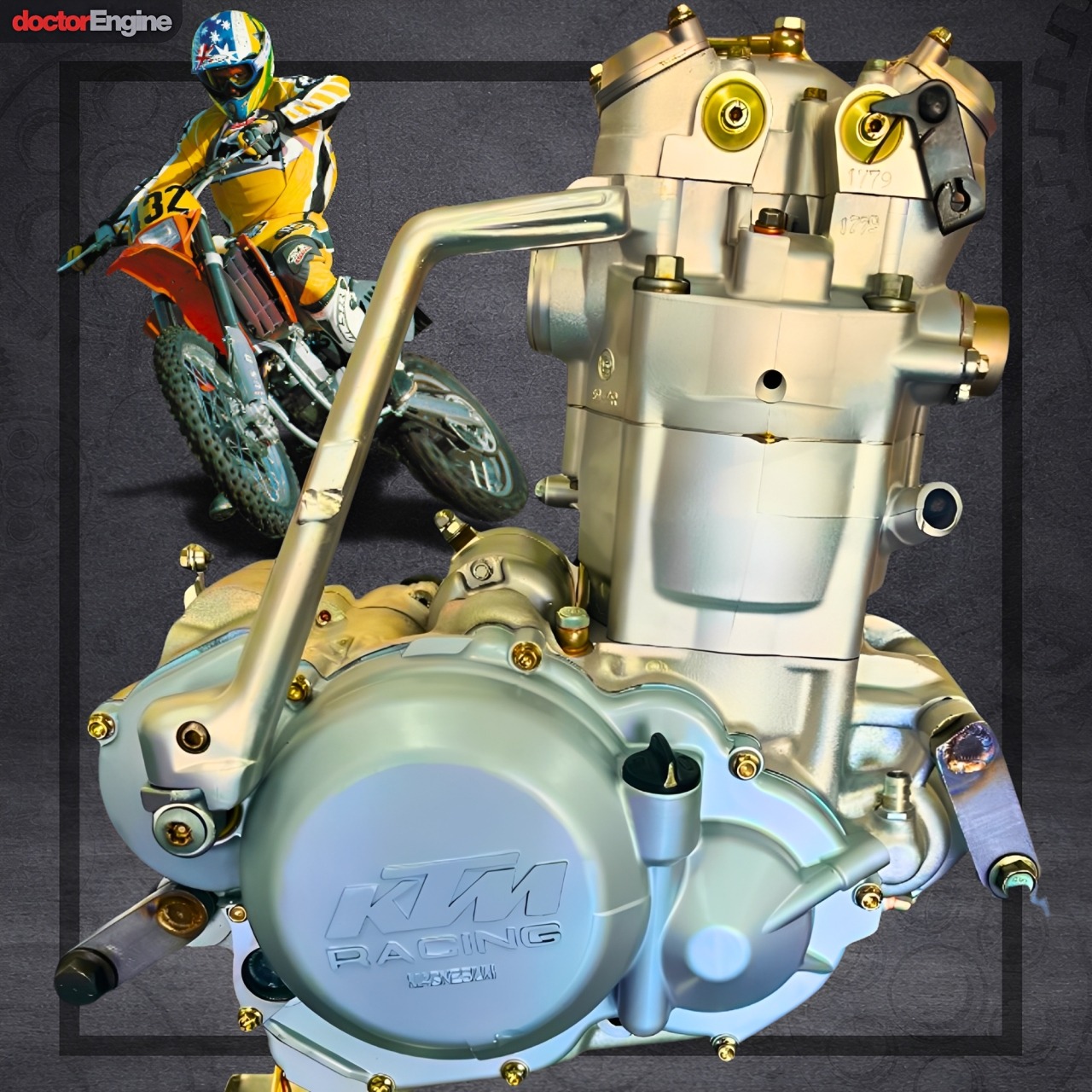 2008 KTM 525XC with 2021 KTM Duke 890 engine build