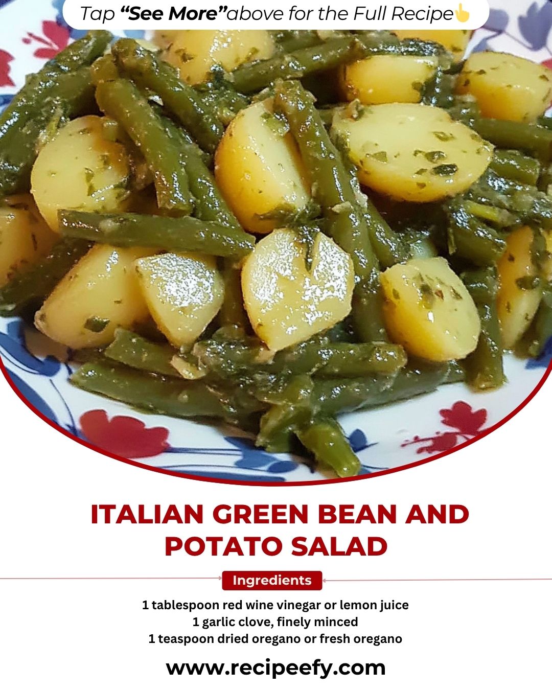 Easy green bean side dish with Italian dressing