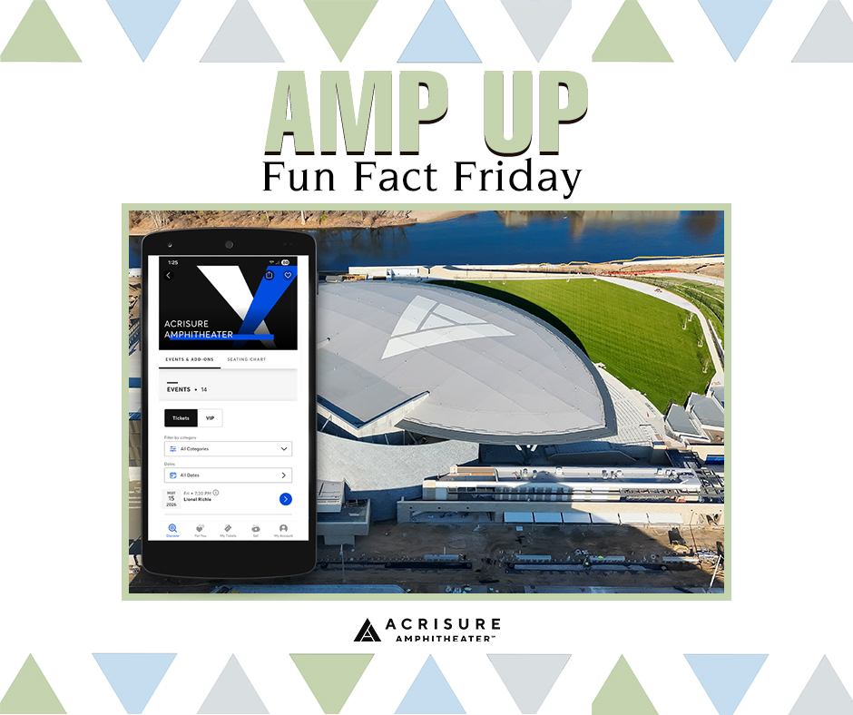 Acrisure - Fun Fact Friday: Acrisure Amphitheater events are ticketed ...